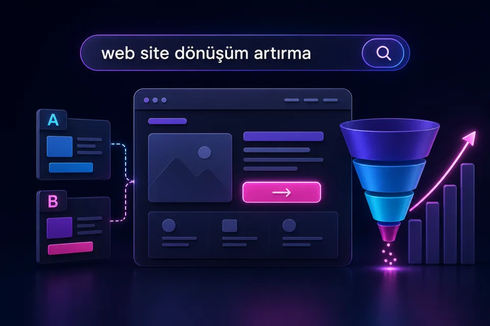 Web site dönüşüm artırma ve landing page optimizasyonu